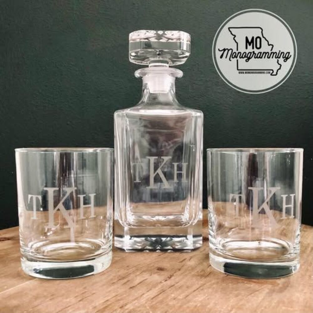 Personalized Etched Glasses and Sets